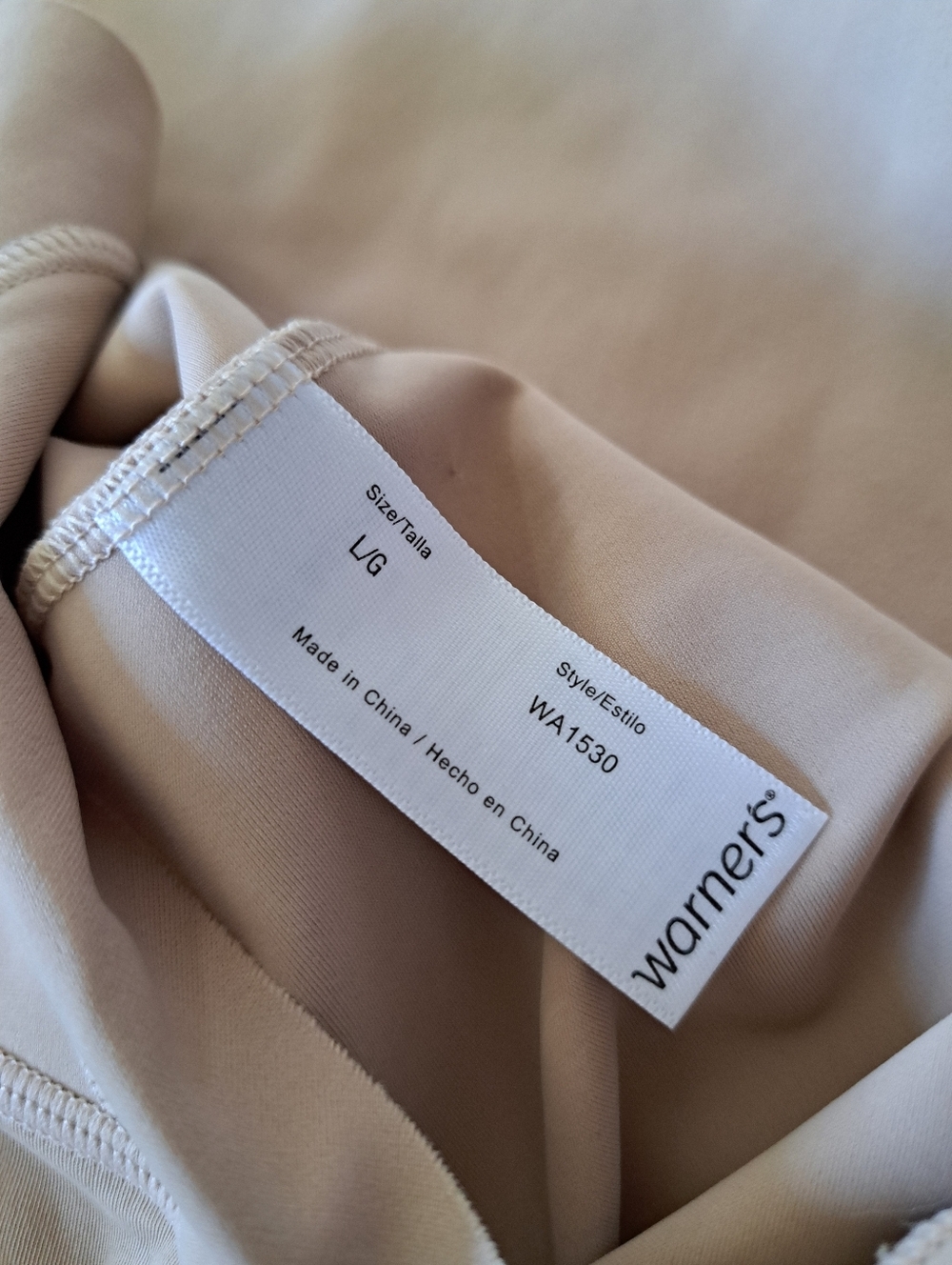 Warner's Beige Nude Shaping Slip Dress - Picture 6 of 9